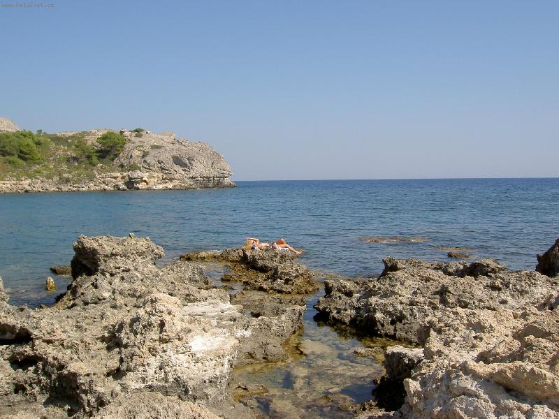 Foto: Afrodit� vy�la z mo�e,z�toka Ladiko,Rhodos-Afrodit�,z�toka Ladiko u Faliraki,Rhodos